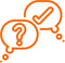 Icône d’un téléphone avec une bulle de discussion, représentant le service client disponible pour répondre aux questions.